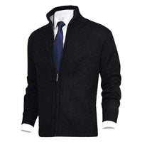 Knitted Zip-Up Vest for Men – Theo-Black-XS-State of Style