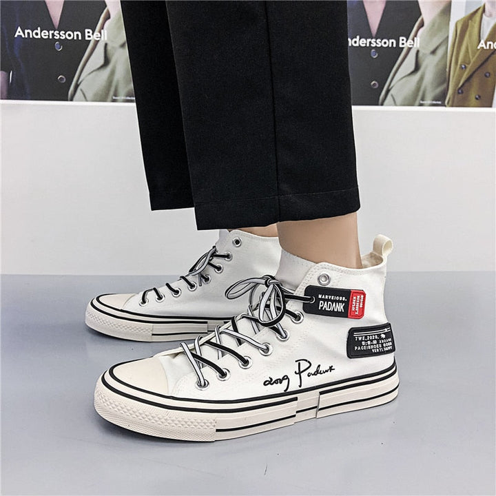 KoSneaks | Modern High-Top Shoe | Trendy & Comfortable Footwear-White-4.5-State of Style