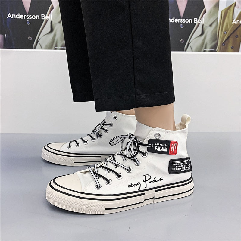 KoSneaks | Modern High-Top Shoe | Trendy & Comfortable Footwear-White-4.5-State of Style