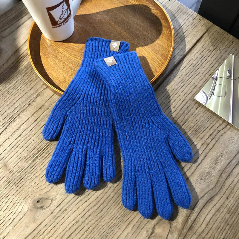 Kris Knitted Gloves | Warm, Stylish & Touchscreen-Friendly-Blue-State of Style