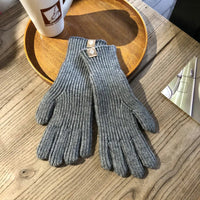 Kris Knitted Gloves | Warm, Stylish & Touchscreen-Friendly-Grey-State of Style