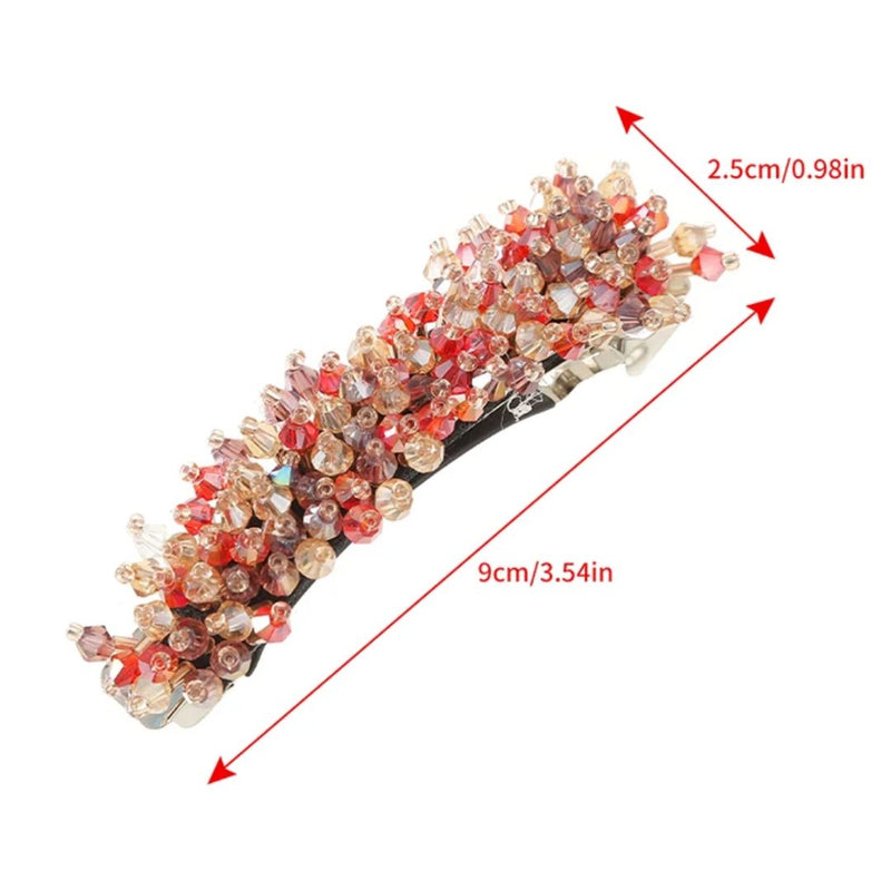 Kristina Traditional Hair Accessory – Elegant Rhinestone & Pearl Design-Red-State of Style