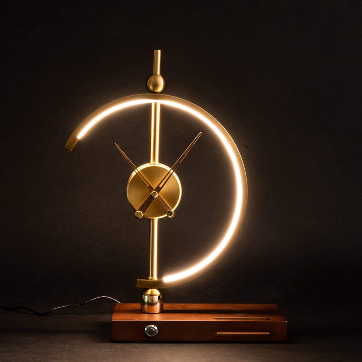 KyotoGlow Rechargeable Lamp Clock – Luxe Lighting with Wireless Charging-State of Style