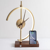 KyotoGlow Rechargeable Lamp Clock – Luxe Lighting with Wireless Charging-State of Style