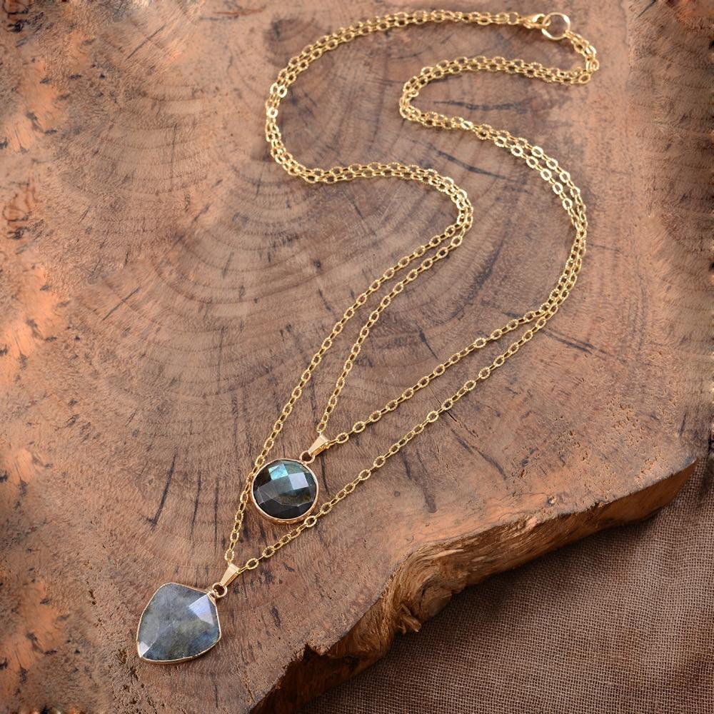 Labradorite Protection Necklace - Valoria-State of Style