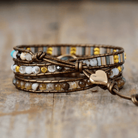 Labradorite Protective Wrap Bracelet - Sylvana-State of Style