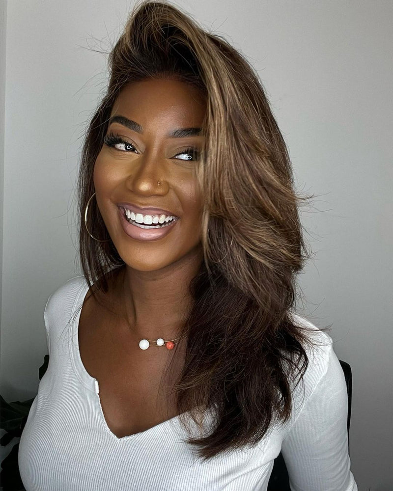 Lace Front Wig with Highlights – Selena-State of Style