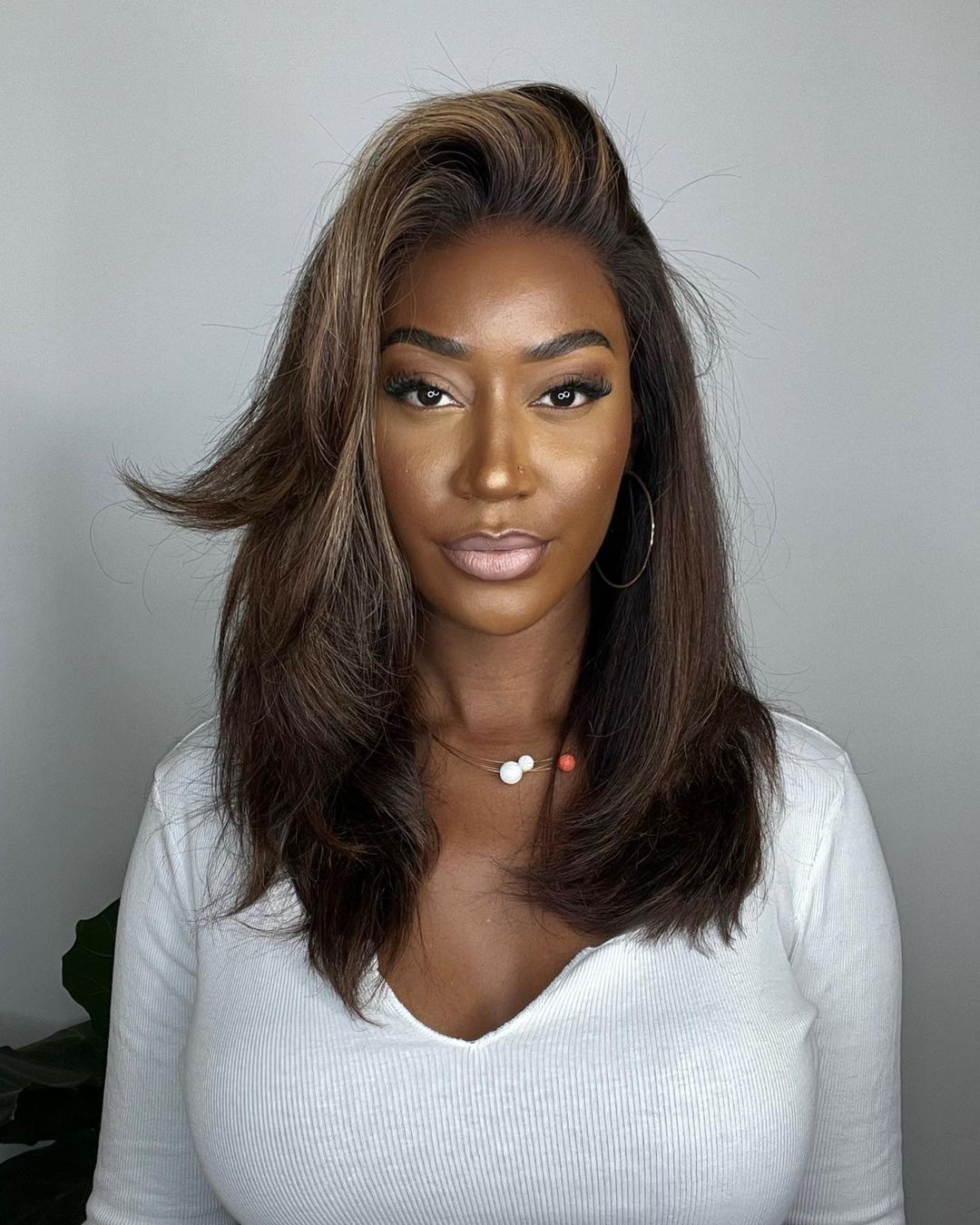 Lace Front Wig with Highlights – Selena-State of Style
