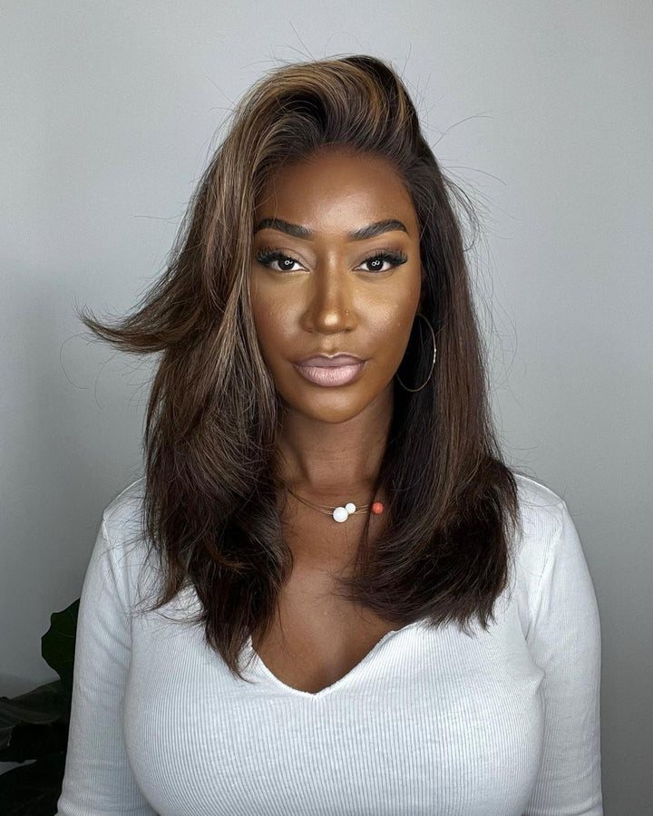 Lace Front Wig with Highlights – Selena-State of Style