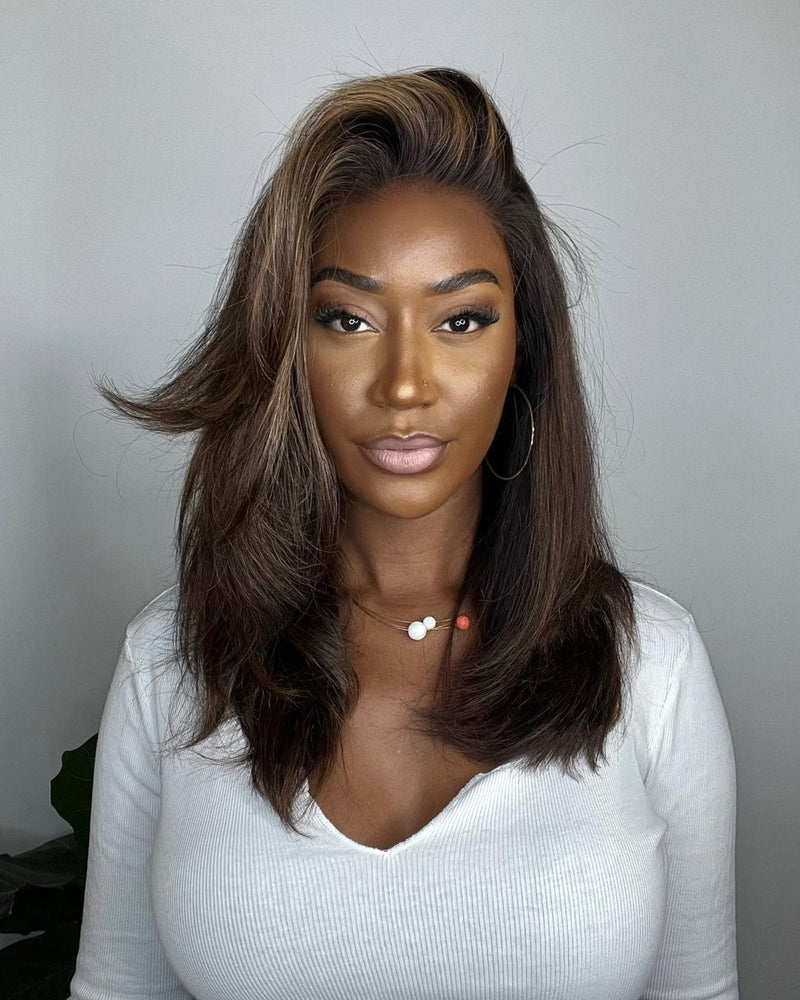Lace Front Wig with Highlights – Selena-State of Style