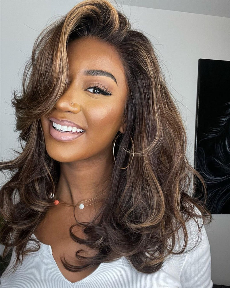 Lace Front Wig with Highlights – Selena-State of Style