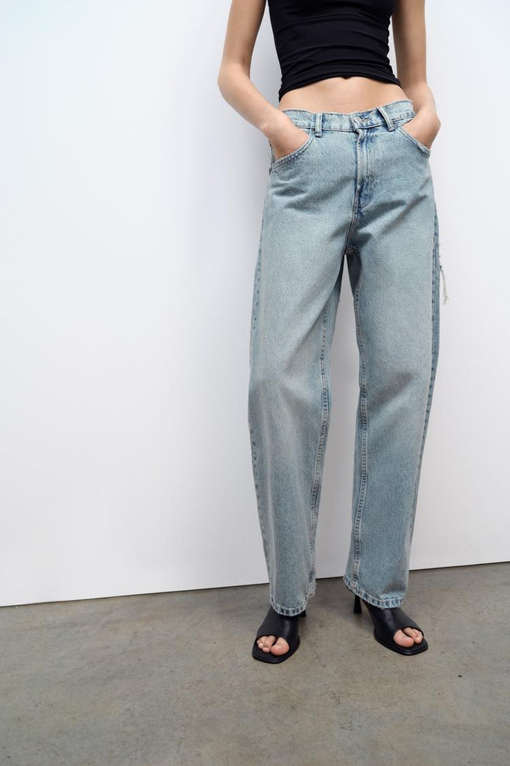 Ladies Baggy Jeans - Ava-36-State of Style