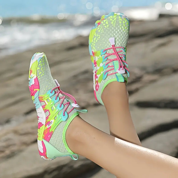 Ladies Barefoot Water Shoes - WaveFlex-Grass green-2.5-State of Style