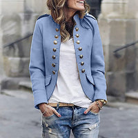 Ladies Blazer in Luxury Style - Elise-Light Blue-S-State of Style