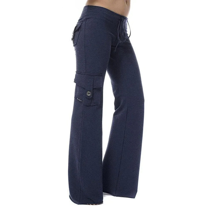 Ladies Bootcut Cargo Pants with Pockets – Isabella-Green-XS-State of Style