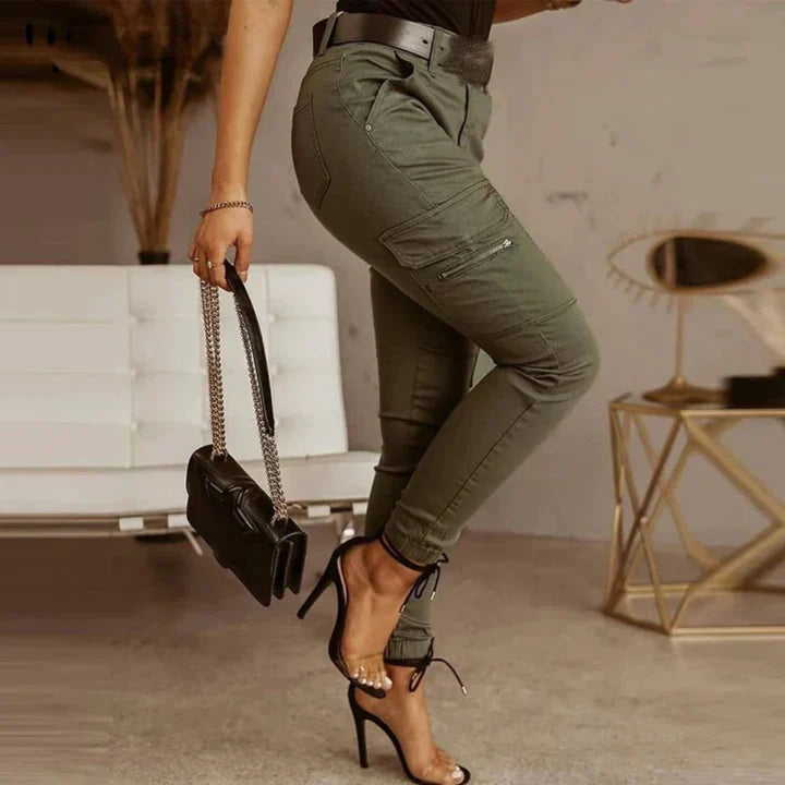 Ladies Cargo Jeans - Livia-Grey-XS-State of Style