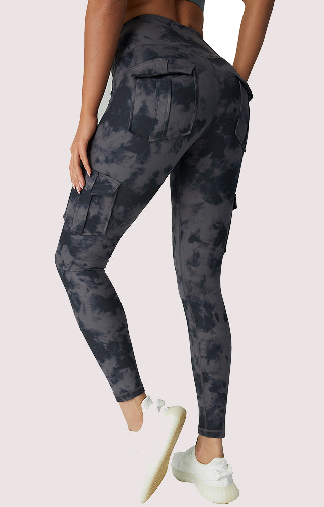 Ladies Cargo Leggings - Nova-Army Grey-S-State of Style