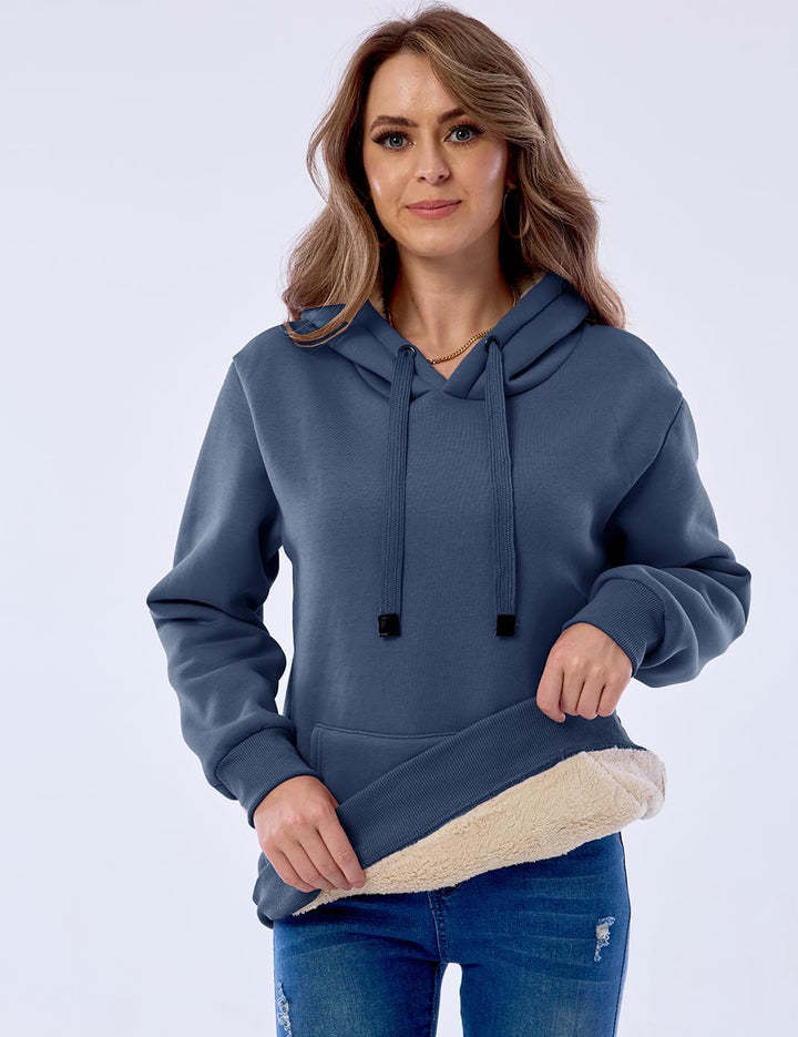 Ladies Casual Lined Hoodie - Lilly-Black-S-State of Style