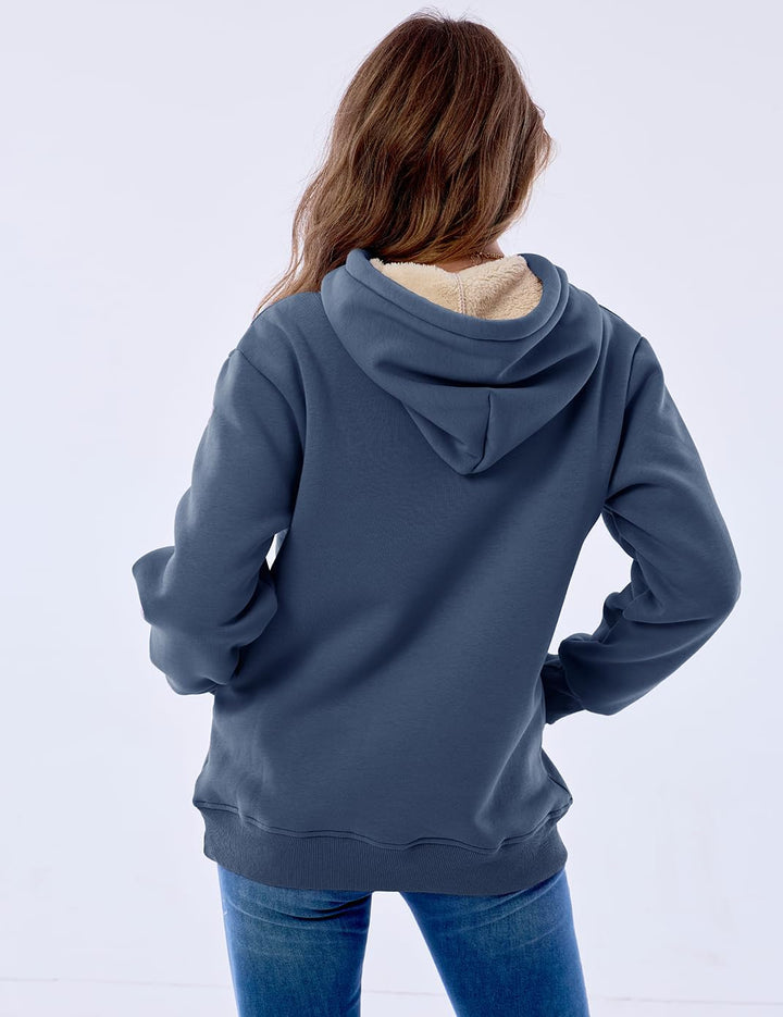 Ladies Casual Lined Hoodie - Lilly-Black-S-State of Style