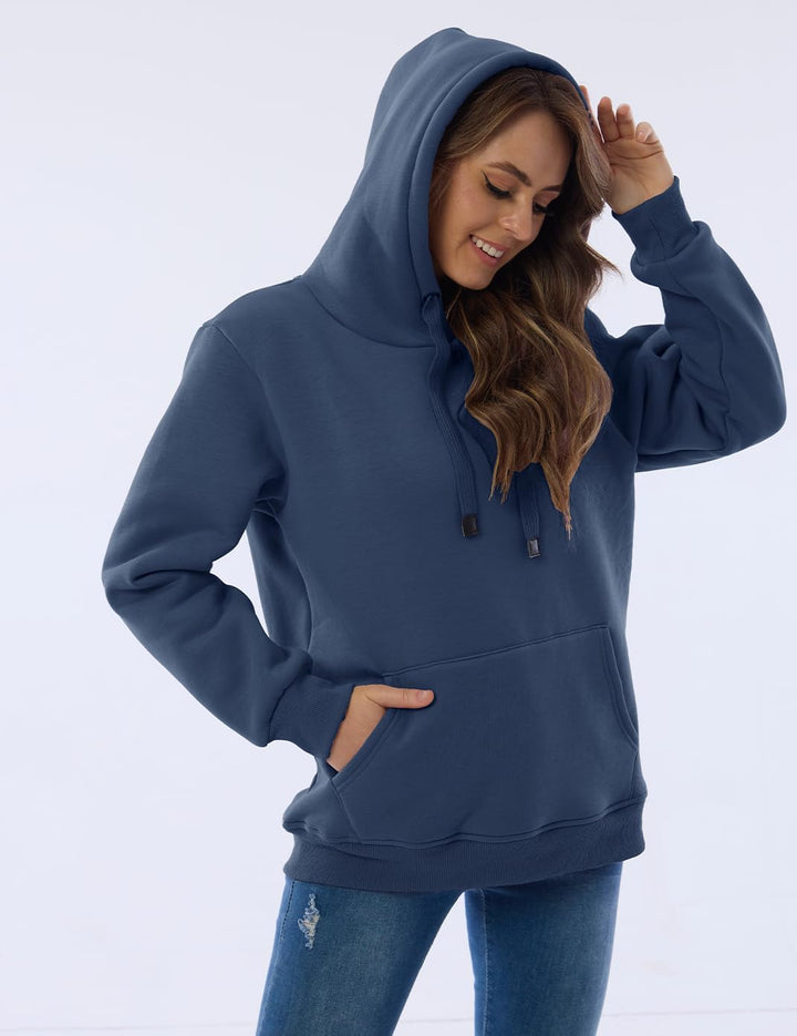 Ladies Casual Lined Hoodie - Lilly-Black-S-State of Style