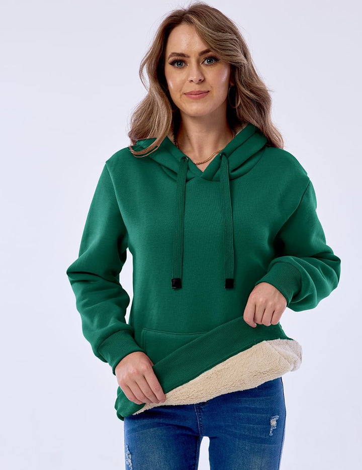 Ladies Casual Lined Hoodie - Lilly-Black-S-State of Style