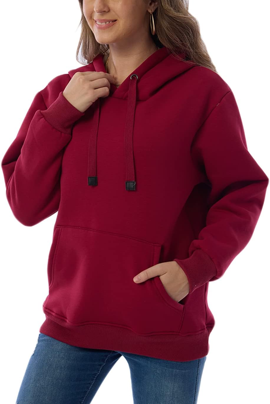 Ladies Casual Lined Hoodie - Lilly-Black-S-State of Style