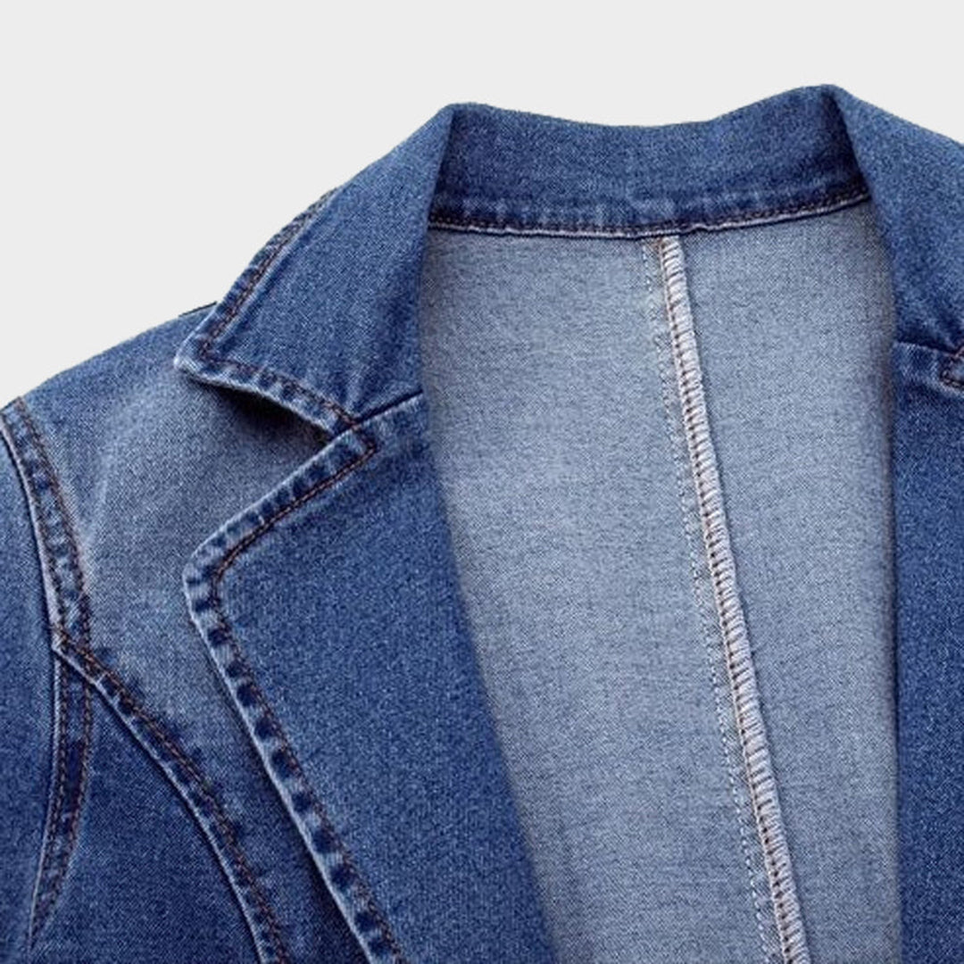 Ladies' denim blazer with an elegant cut – Nora-S-State of Style
