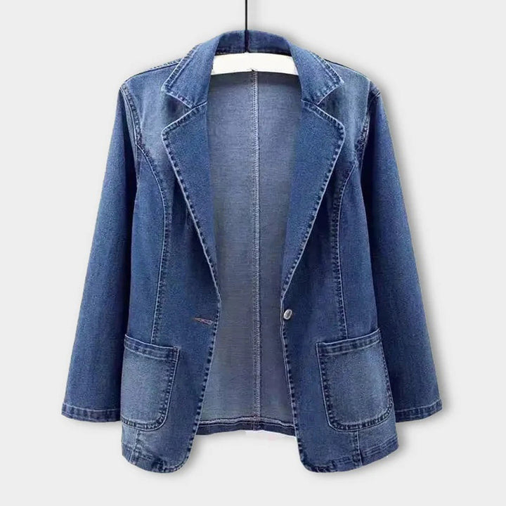 Ladies' denim blazer with an elegant cut – Nora-S-State of Style