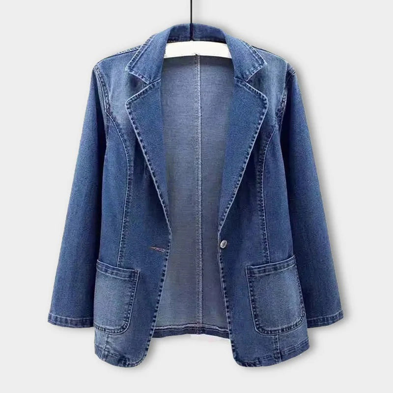 Ladies' denim blazer with an elegant cut – Nora-S-State of Style