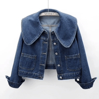 Ladies' denim jacket with sailor collar – Giovanna-S-State of Style