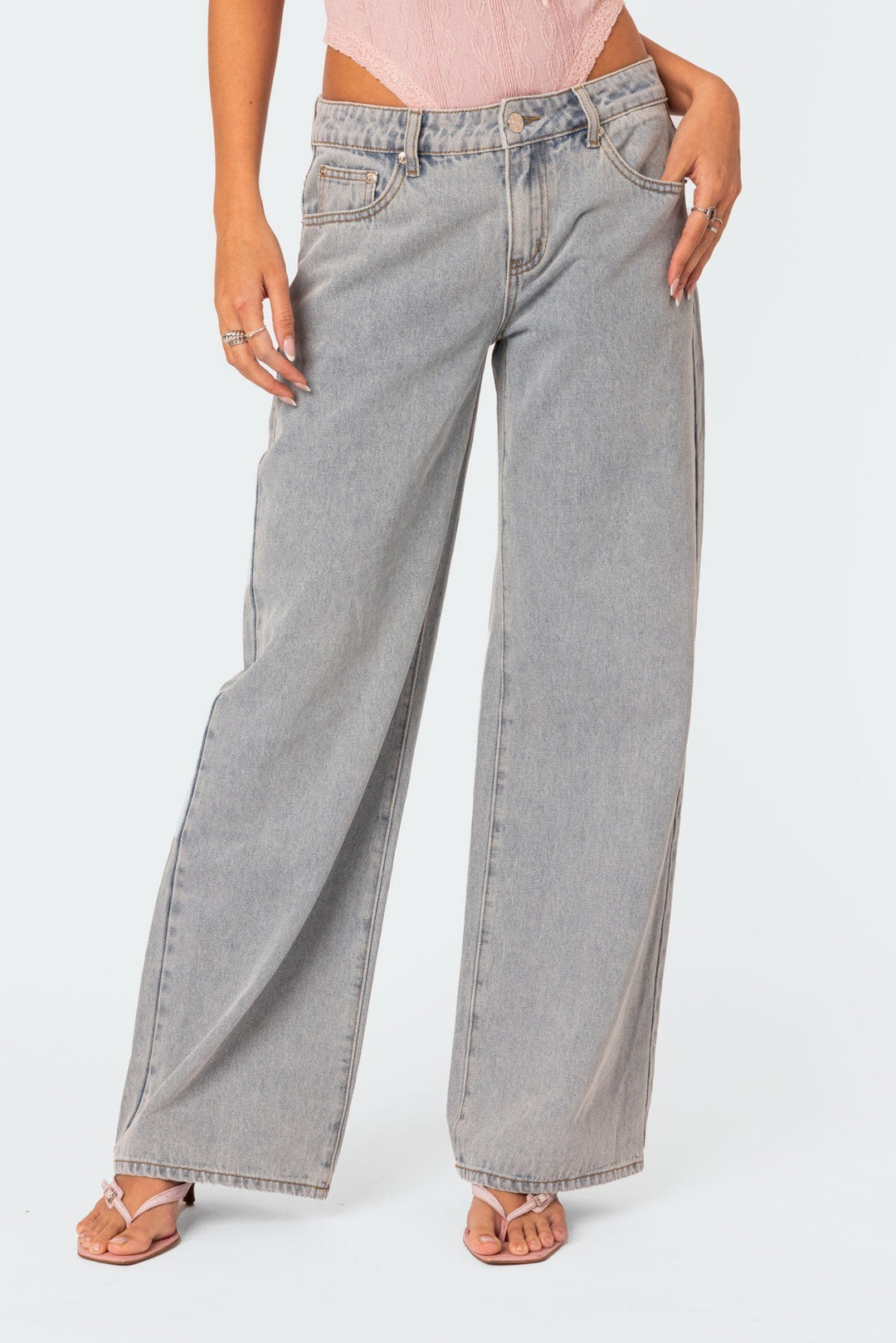 Ladies' Denim Trousers with Relaxed Fit - Skylar-S-State of Style