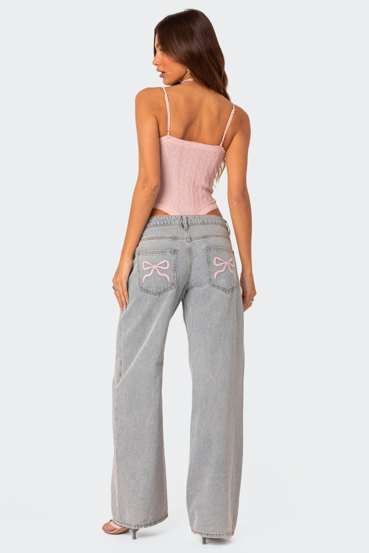 Ladies' Denim Trousers with Relaxed Fit - Skylar-S-State of Style