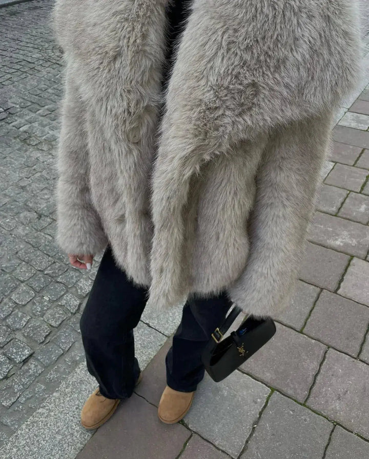 Ladies Faux Fur Jacket - Olivia-XS-State of Style
