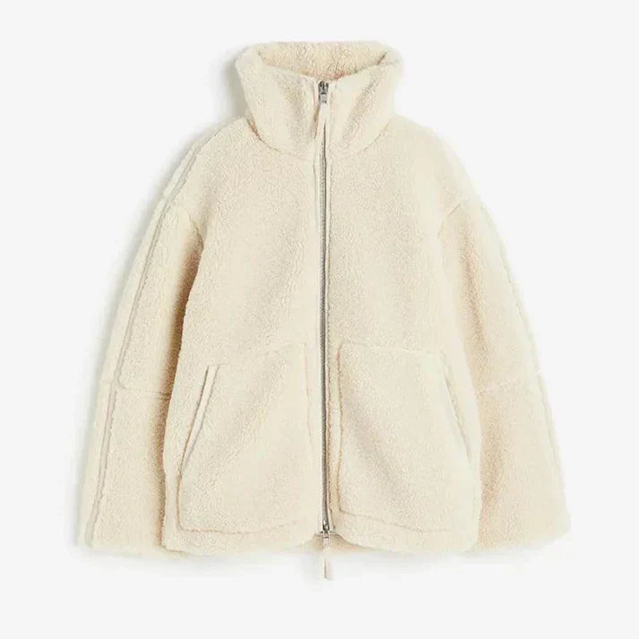 Ladies Fleece Winter Jacket - Avalon-White-XS-State of Style