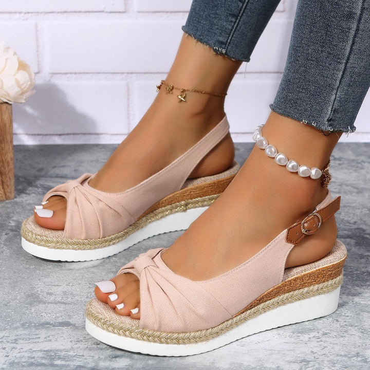 Ladies High Heel Sandals - ComfiLift-Beige-3.0-State of Style