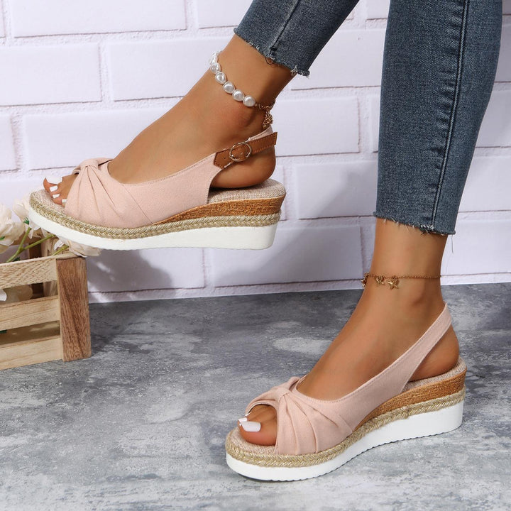 Ladies High Heel Sandals - ComfiLift-Beige-3.0-State of Style