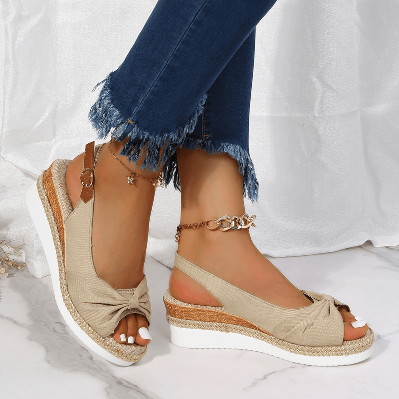 Ladies High Heel Sandals - ComfiLift-Beige-3.0-State of Style