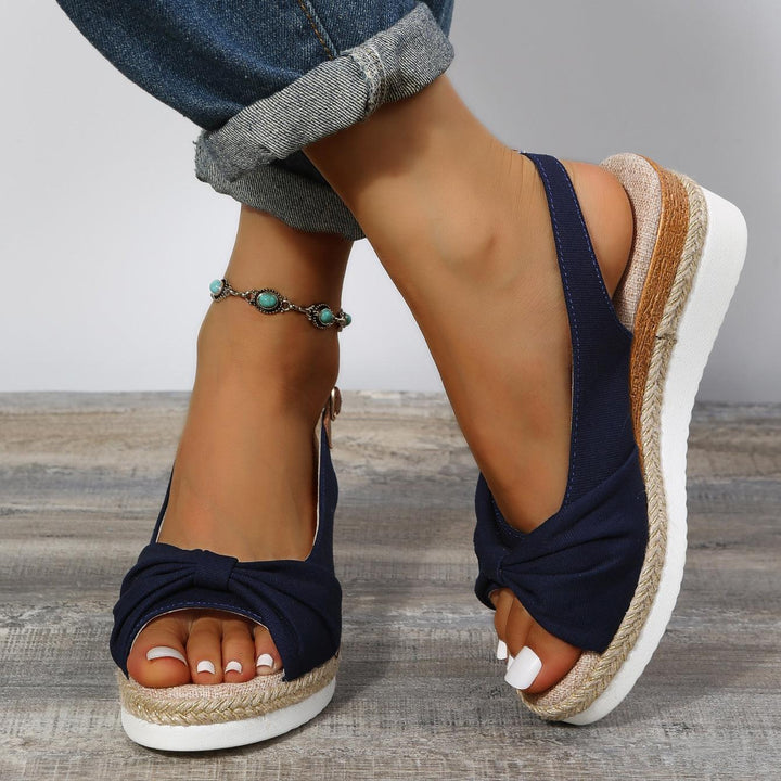 Ladies High Heel Sandals - ComfiLift-Blue-3.0-State of Style