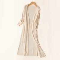 Ladies long sleeve cardigan - Elda-Mocha-S-State of Style