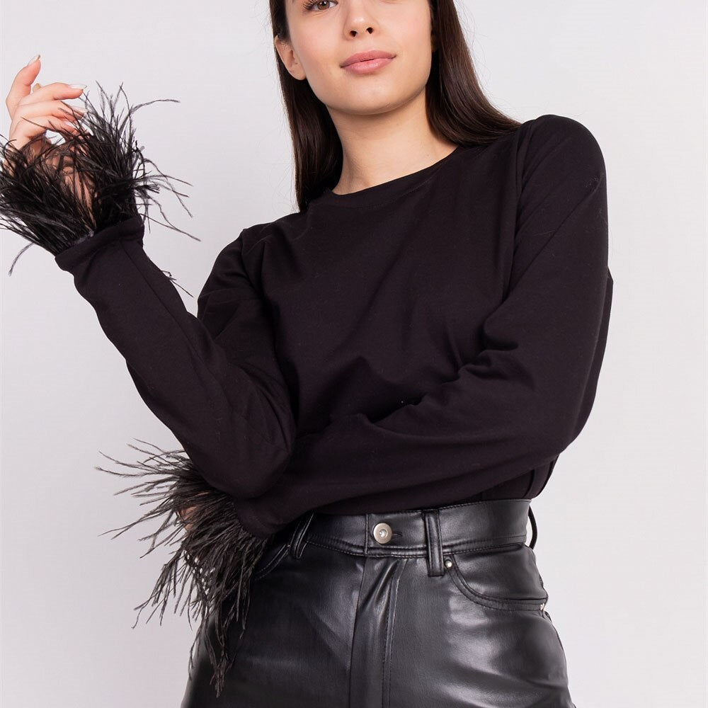 Ladies Long Sleeve T-Shirt – Noa-Black-S-State of Style