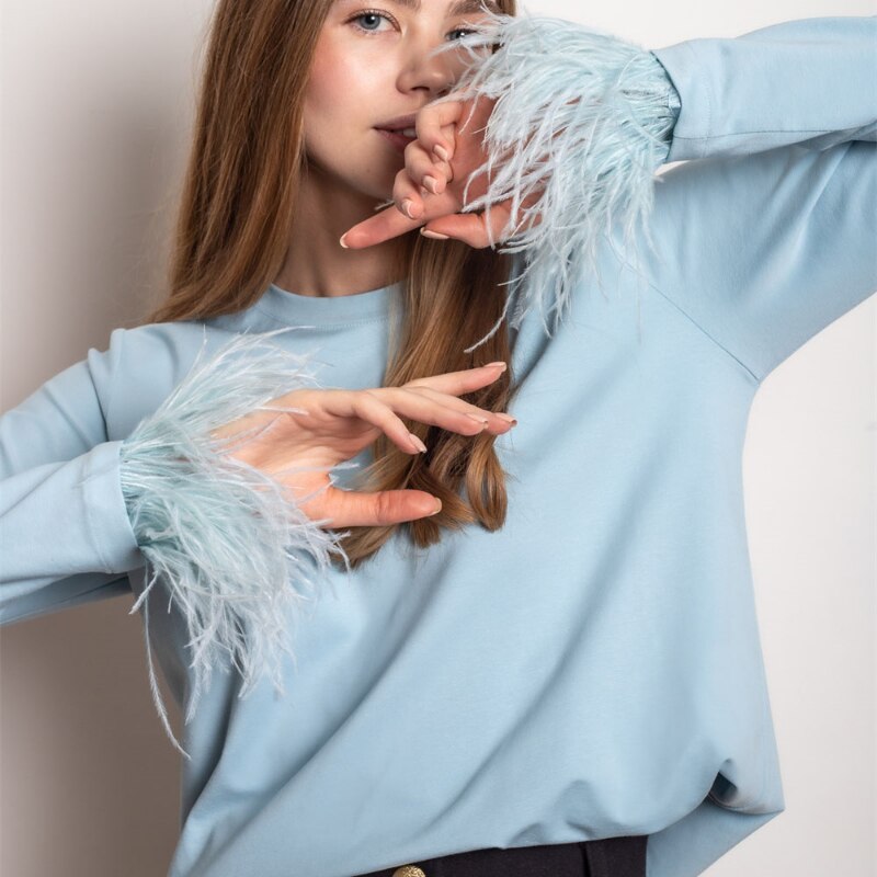 Ladies Long Sleeve T-Shirt – Noa-Blue-S-State of Style