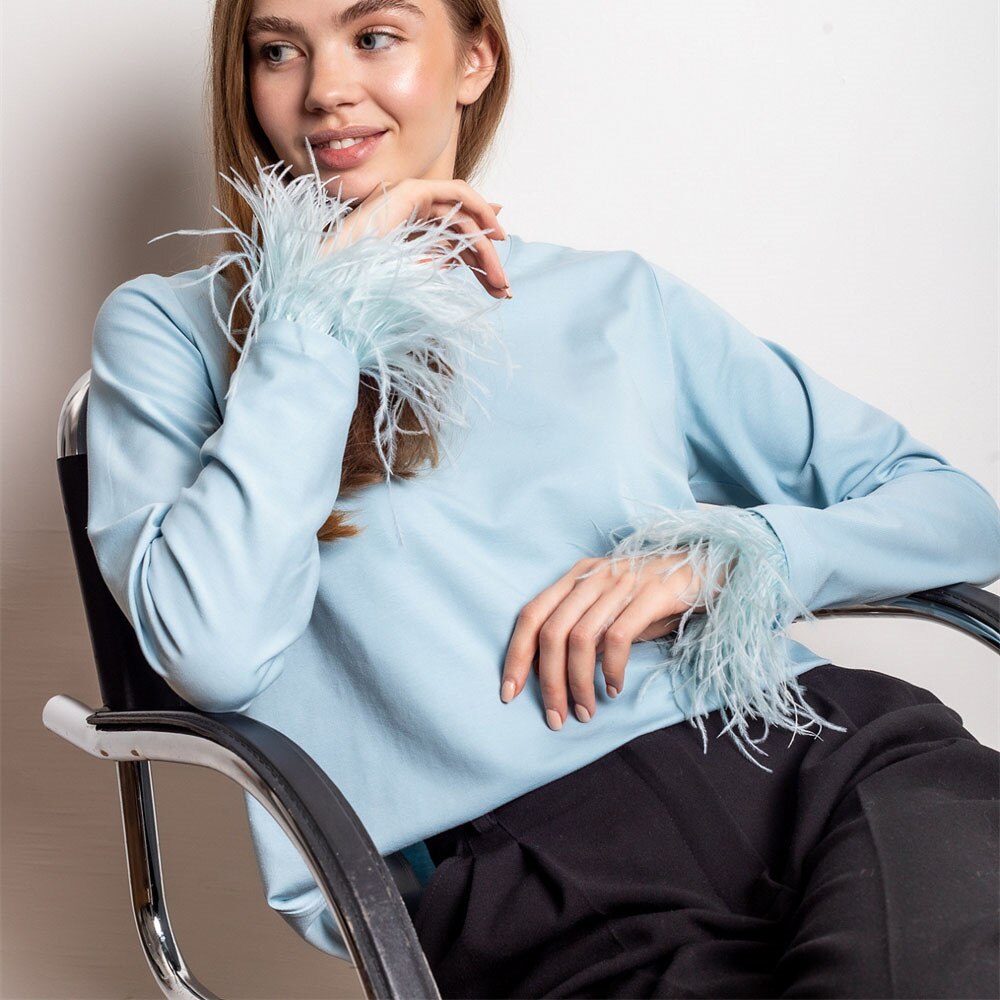 Ladies Long Sleeve T-Shirt – Noa-Blue-S-State of Style