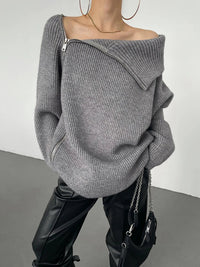 Ladies Pullover Vest with Zip - Clara-Black-One Size-State of Style