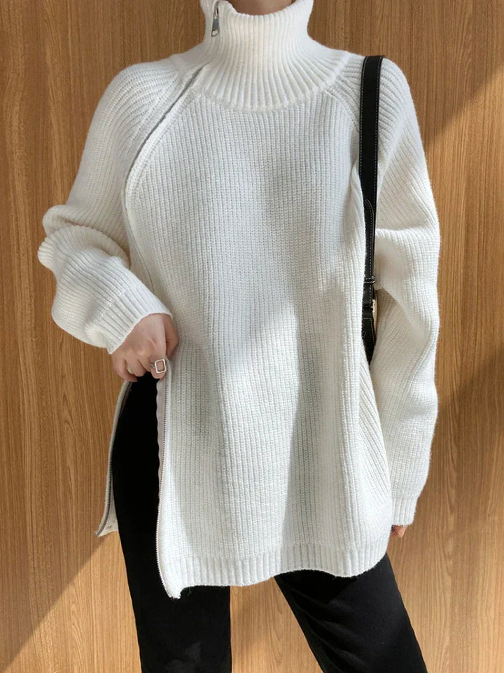 Ladies Pullover Vest with Zip - Clara-Black-One Size-State of Style