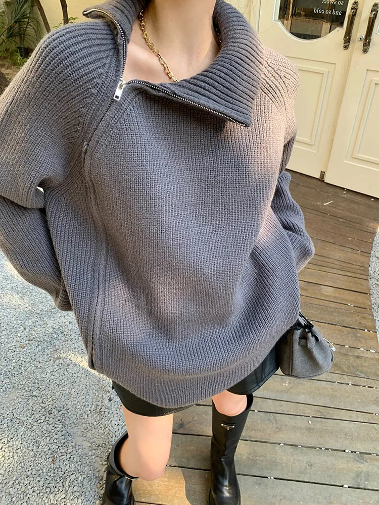 Ladies Pullover Vest with Zip - Clara-Black-One Size-State of Style