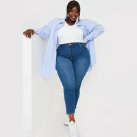 Ladies Shapewear Trousers - Bella-Light Blue-S-State of Style