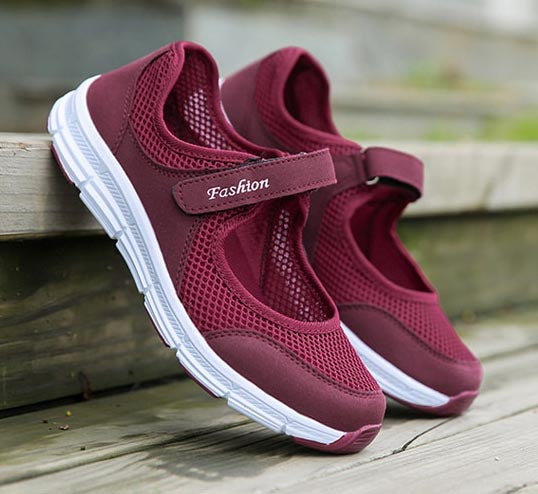 Ladies Slip-ons - AirFlow-Red-3.0-State of Style