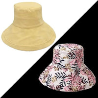 Ladies' sun hat with wide brim - Emilia-Yellow-State of Style