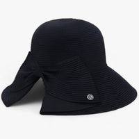 Ladies' sun hat with wide brim – Soléra-Black-State of Style