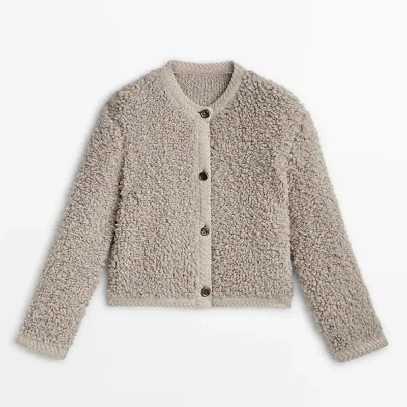 Ladies Teddy Vest - Aurora-Khaki-S-State of Style